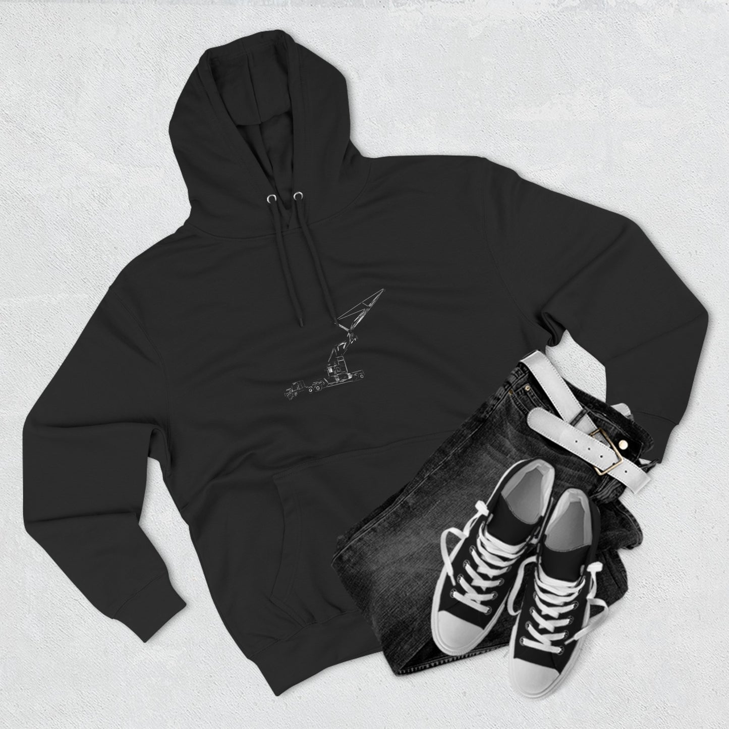 Snorkel on lowbed hoody